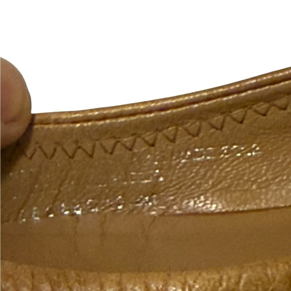 Tory Burch Royal Tan Leather Reva Flats size